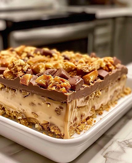 5-Ingredient No-Bake Crunchie Slice