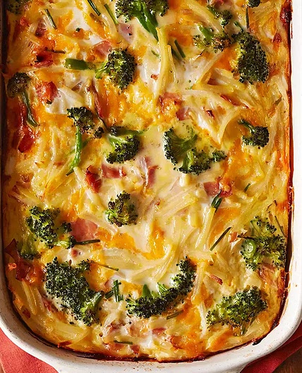 Ham and Broccoli Breakfast Casserole