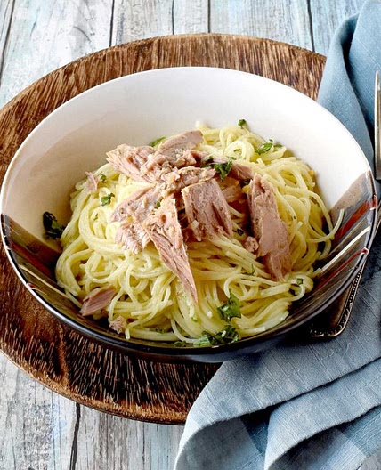 Aglio e Olio with Tuna