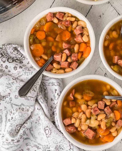 Instant Pot Ham and Bean Soup