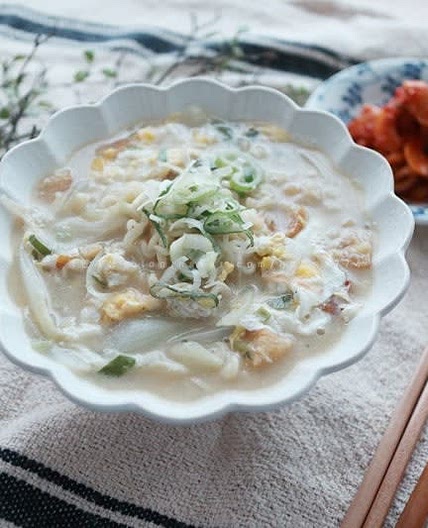 강호동 황태라면 만들기