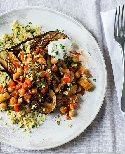 Moroccan vegetables with couscous