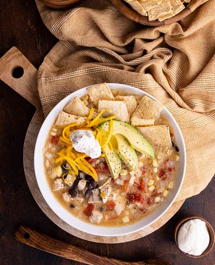 Crockpot Chicken Tortilla Soup