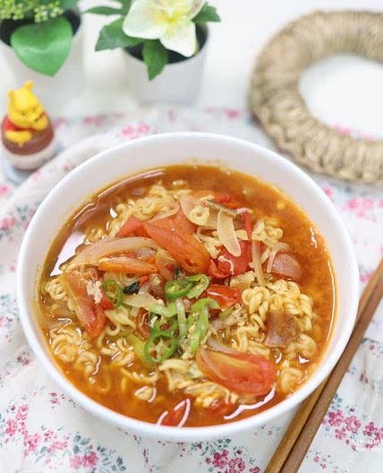 신라면 맛있게 끓이는법 백종원 토마토 매운 해장라면 레시피 추천
