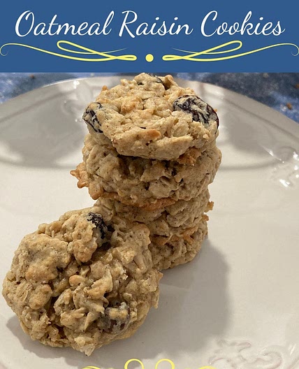 Soft & Chewy Oatmeal Raisin Cookies