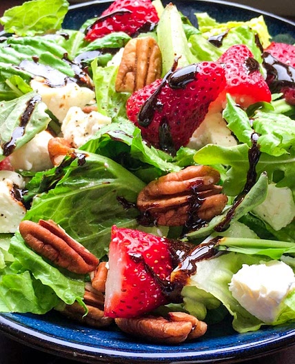 Strawberry and Feta Salad With Balsamic Glaze