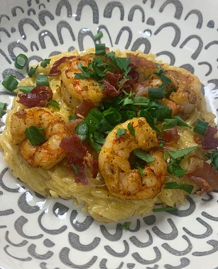 One Pot Shrimp & Grits Style Orzo
