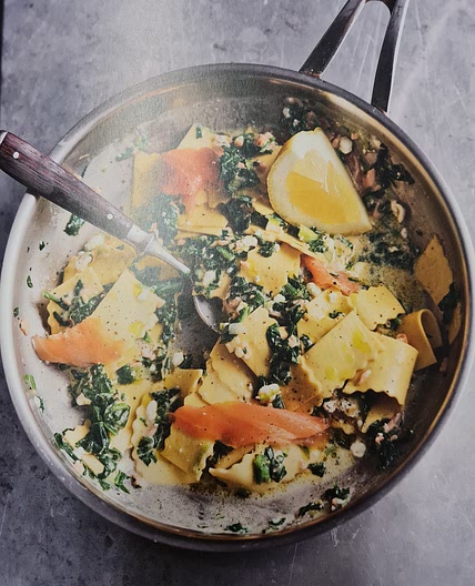 Pasta mit Räucherlachs