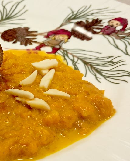 Carrot Purée with Toasted Almonds