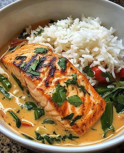 Coconut 🥥  salmon.