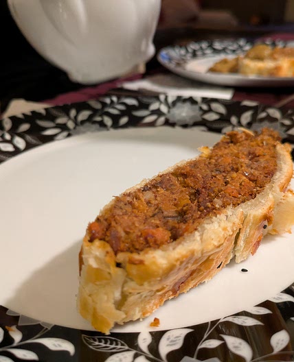 Veganer Nussbraten in Blätterteig