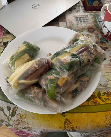 Reina's Vegan summer rolls