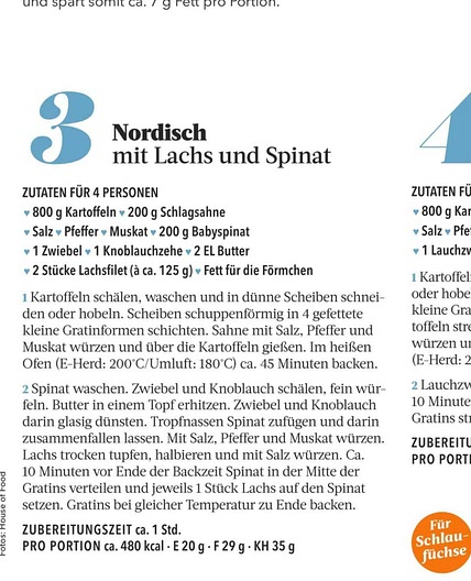 Lachs Kartoffelgratin