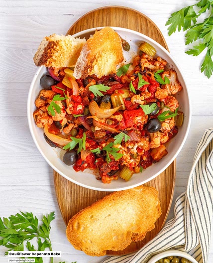 Cauliflower Caponata Bake