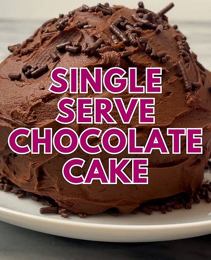 SINGLE SERVE CHOCOLATE CAKE