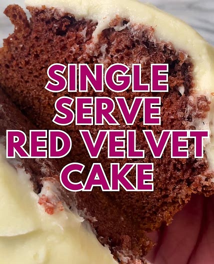 SINGLE SERVE RED VELVET CAKE