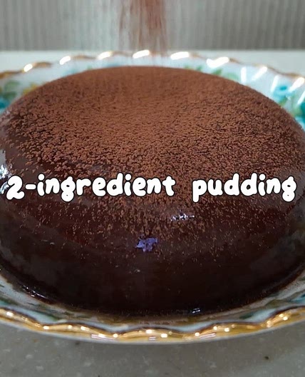 2-ingredient chocolate pudding