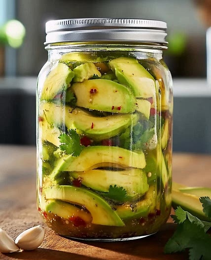 Pickled avocados