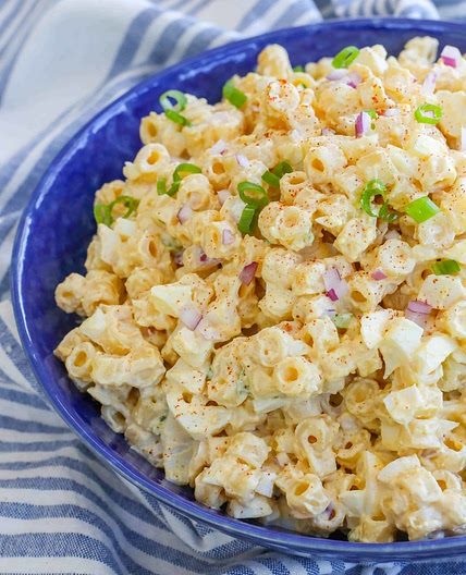 Deviled Egg Pasta Salad Plate