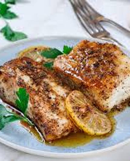 Pan-Seared Sea Bass with Lemon-Butter Sauce
