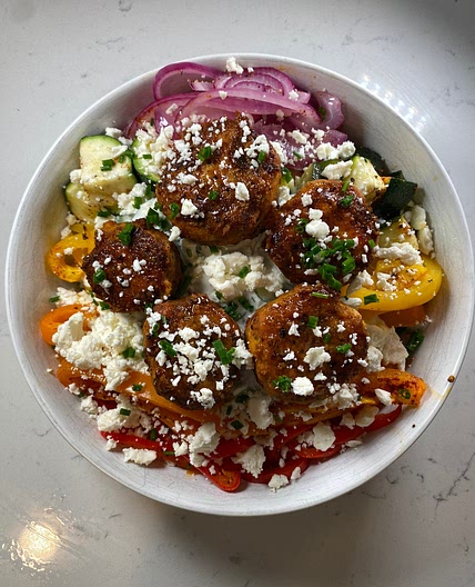 Mediterranean Meatball Bowl