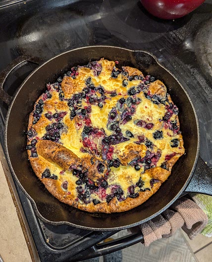 Lemon Blueberry Dutch Baby