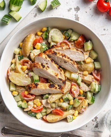 Potato & Herb Chicken Salad