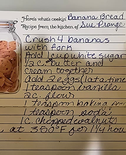 Banana bread mom's recipe