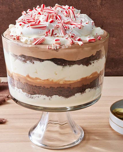 Triple-Chocolate Peppermint Trifle