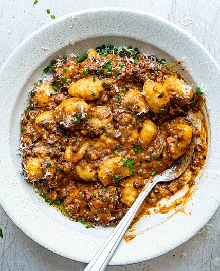 Mushroom & Lentil Ragù