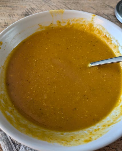 Cold Busting Red Lentil-Pumpkin Spiced Soup
