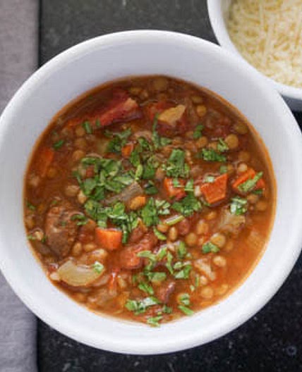 Andouille Sausage and Lentil Soup