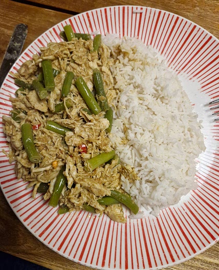 Groene Pulled Chicken Curry