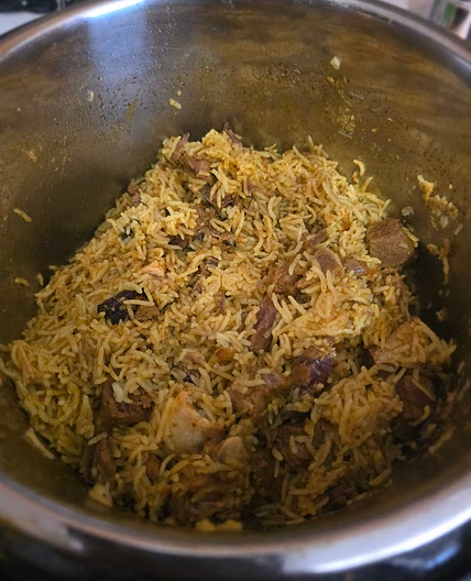 Instant-Pot Goat Biryani (Nappoly Style)
