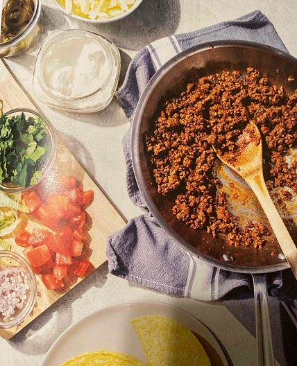 Simplest beef tacos
