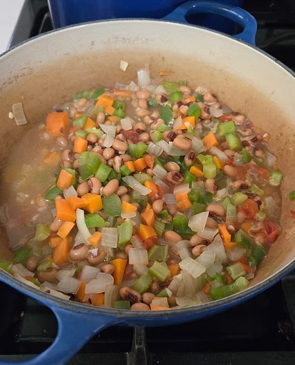 Blacked peas