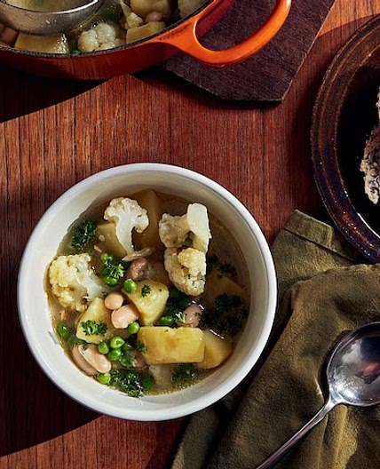 A warming vegetable soup that can double as a pasta bake base - ABC News