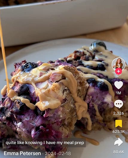Blueberry Peanut Butter Oats