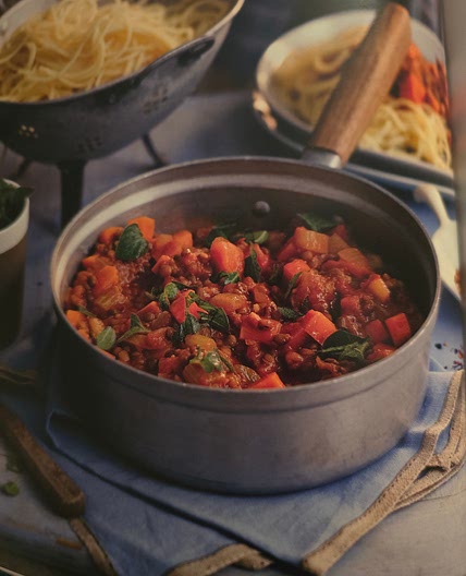 Spaghetti with Lentil Bolognese