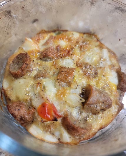 Chicken sausage Egg bakes