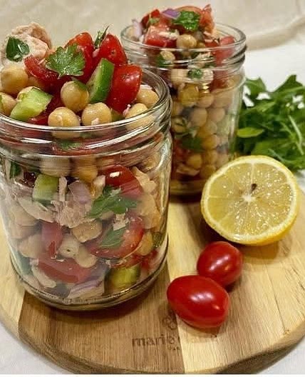 Simple Summery Mediterranean Salad