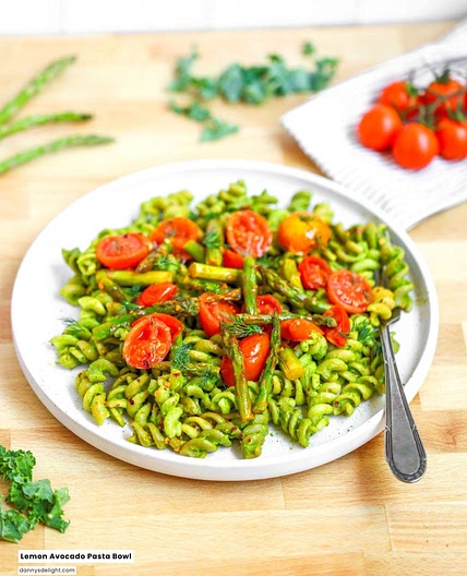 Lemon Avocado Pasta Bowl