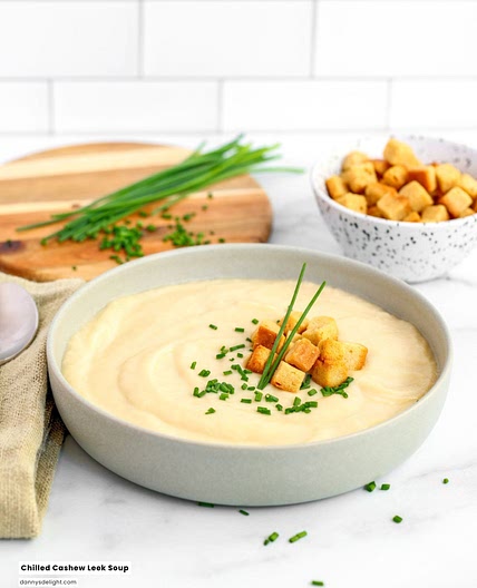 Chilled Cashew Leek Soup
