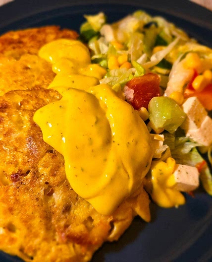 Macaroni and bacon patties