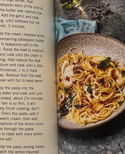 Lemony Angel Hair with Ricotta and Pine Nuts
