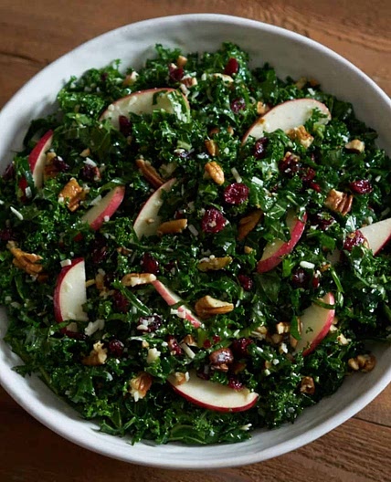 Apple, Cranberry & Kale Salad