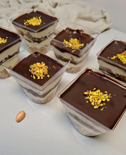 Dubai Chocolate Cheesecake Cups