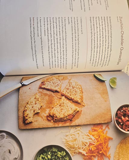 Zucchini-cheddar quesadillas