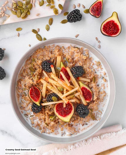 Creamy Seed Oatmeal Bowl