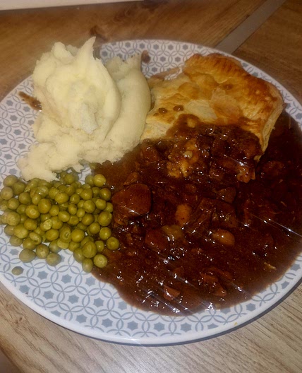 Beef, Guiness and Stilton Pie